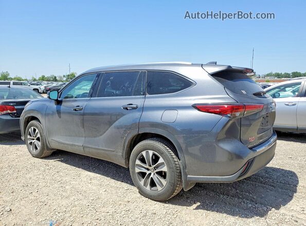 5TDGZRBH2MS057315 2021 TOYOTA HIGHLANDER Gray Rear left