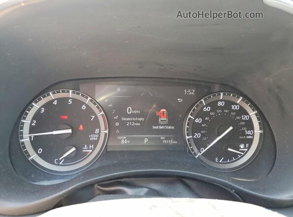 5TDGZRBH2MS057315 2021 TOYOTA HIGHLANDER Gray Instrument cluster view