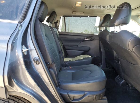 5TDGZRBH2MS057315 2021 TOYOTA HIGHLANDER Gray Rear interior view