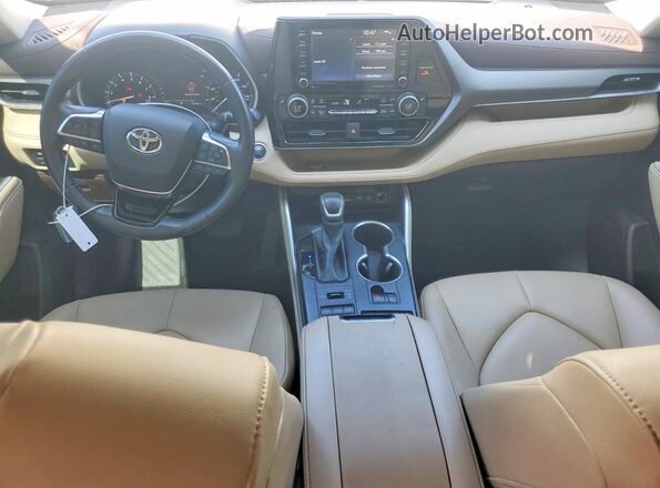 5TDGZRBH2MS130974 2021 TOYOTA HIGHLANDER Белый Вид панели приборов
