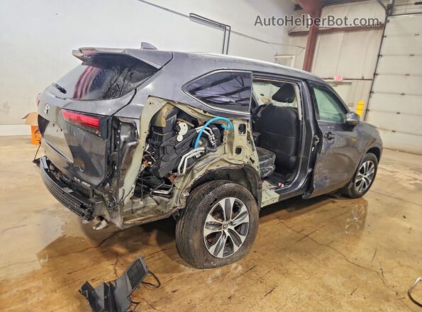 5TDGZRBH2MS160508 2021 TOYOTA HIGHLANDER Gray Trasero derecho