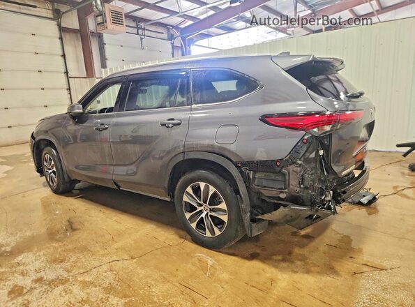 5TDGZRBH2MS160508 2021 TOYOTA HIGHLANDER Gray Trasero izquierdo