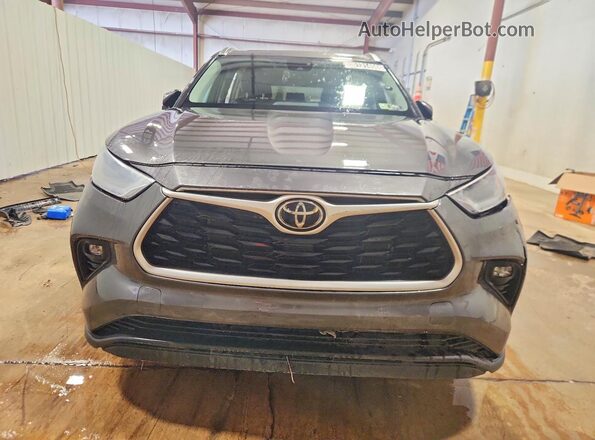 5TDGZRBH2MS160508 2021 TOYOTA HIGHLANDER Gray Vista frontal