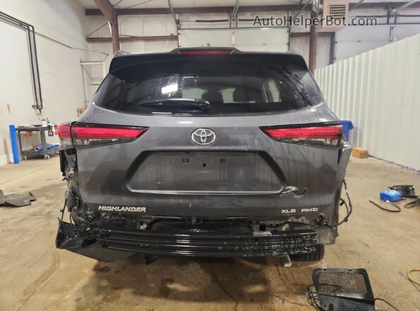 5TDGZRBH2MS160508 2021 TOYOTA HIGHLANDER Gray Vista interior de 360 grados