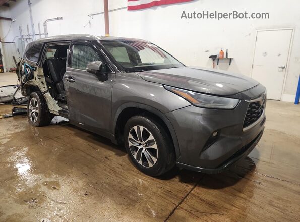 5TDGZRBH2MS160508 2021 TOYOTA HIGHLANDER Gray 