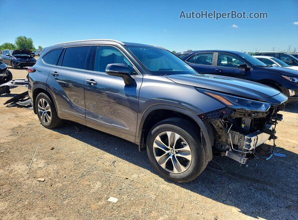 5TDGZRBH2NS594624 2022 TOYOTA HIGHLANDER Charcoal Przód prawy