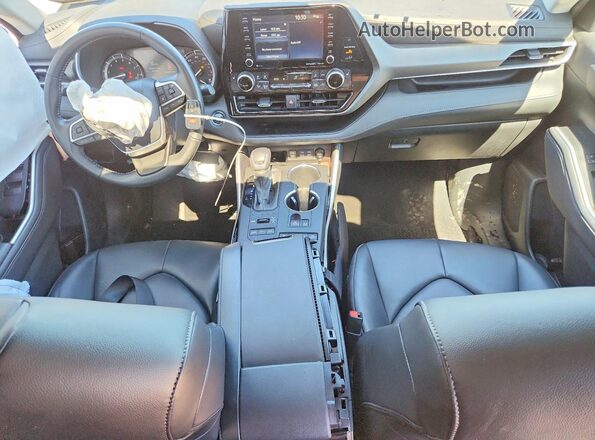 5TDGZRBH2NS594624 2022 TOYOTA HIGHLANDER Charcoal Widok deski rozdzielczej
