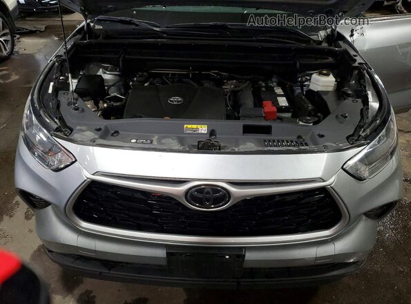 5TDGZRBH3LS510422 2020 TOYOTA HIGHLANDER Серебряный Вид задней части салона