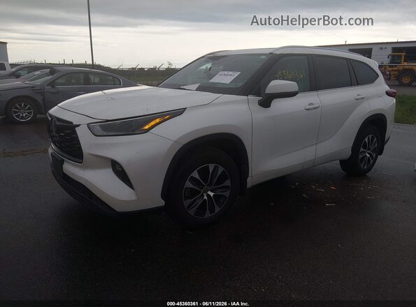 5TDGZRBH3MS102228 2021 TOYOTA HIGHLANDER White Передня ліва чверть