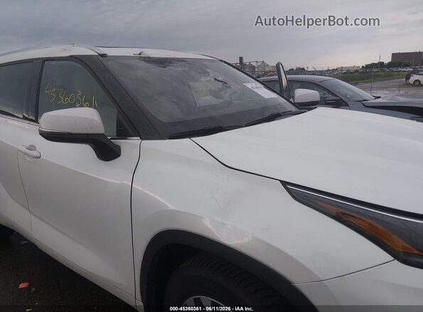 5TDGZRBH3MS102228 2021 TOYOTA HIGHLANDER White Вид спереду