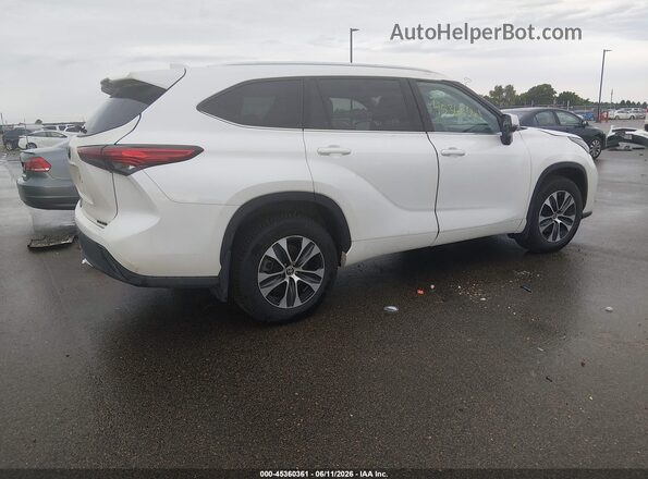 5TDGZRBH3MS102228 2021 TOYOTA HIGHLANDER White Задня права чверть