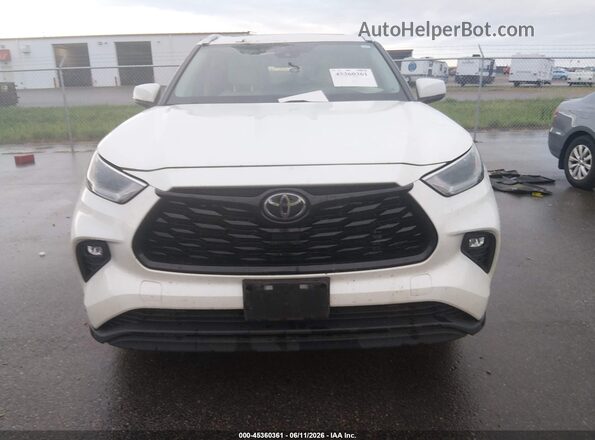 5TDGZRBH3MS102228 2021 TOYOTA HIGHLANDER White Вид щитка приладів