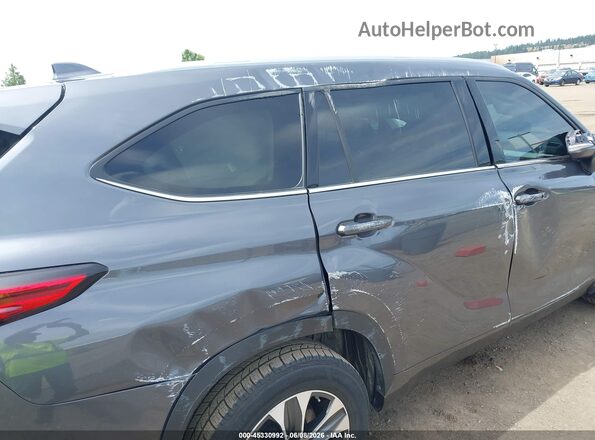 5TDGZRBH3NS588007 2022 TOYOTA HIGHLANDER Gray 