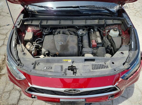 5TDGZRBH4MS535041 2021 TOYOTA HIGHLANDER Красный Вид подкапотного пространства