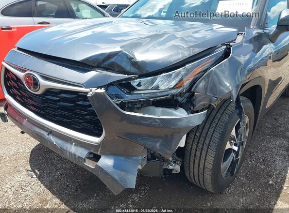 5TDGZRBH5LS005627 2020 TOYOTA HIGHLANDER Gray Front view