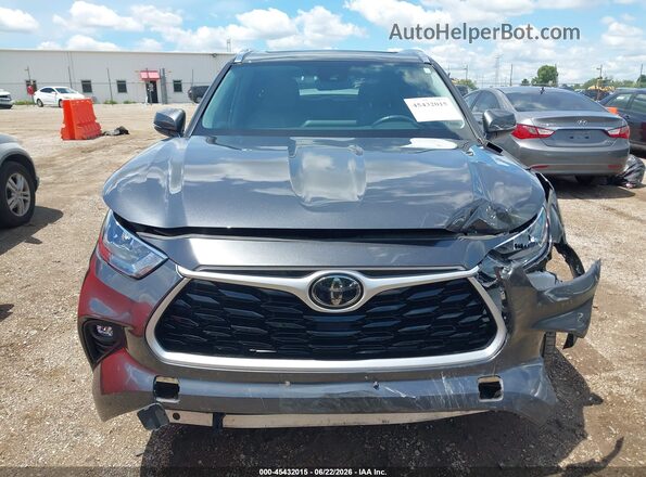 5TDGZRBH5LS005627 2020 TOYOTA HIGHLANDER Gray Instrument cluster view