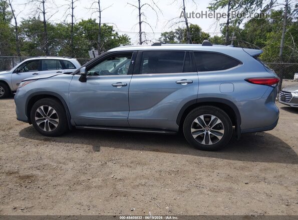 5TDGZRBH5MS139796 2021 TOYOTA HIGHLANDER Blue Սալոնի 360 աստիճան տեսք