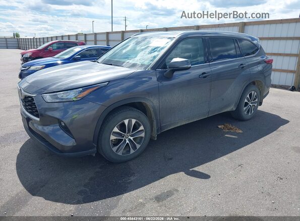 5TDGZRBH6LS509409 2020 TOYOTA HIGHLANDER Gray Przód lewy