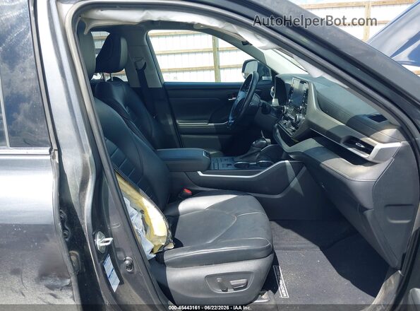 5TDGZRBH6LS509409 2020 TOYOTA HIGHLANDER Gray Widok wnętrza z przodu