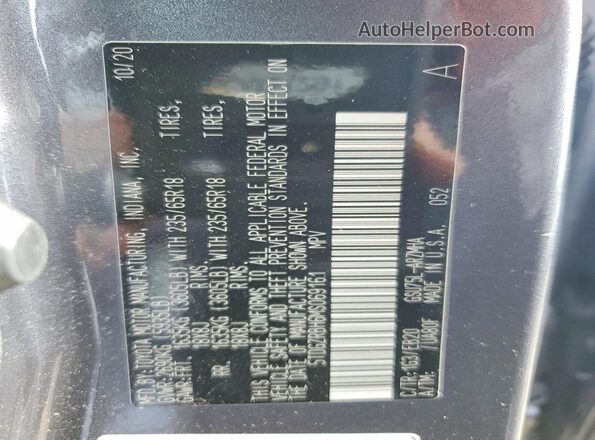 5TDGZRBH6MS069161 2021 TOYOTA HIGHLANDER Gray 
