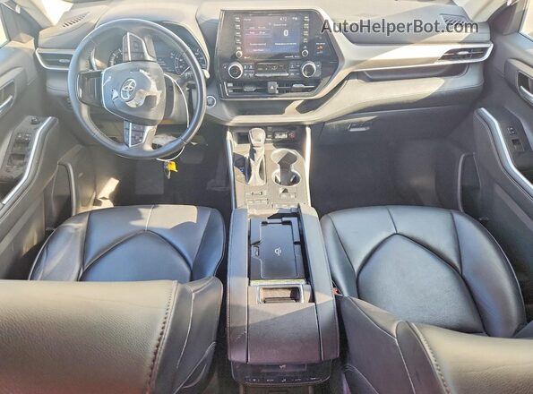 5TDGZRBH6MS130251 2021 TOYOTA HIGHLANDER White Вид панелі приладів