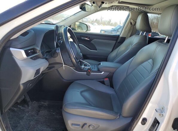 5TDGZRBH6MS130850 2021 TOYOTA HIGHLANDER White Вид салону спереду