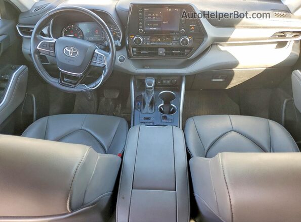5TDGZRBH6MS130850 2021 TOYOTA HIGHLANDER White Вид панелі приладів