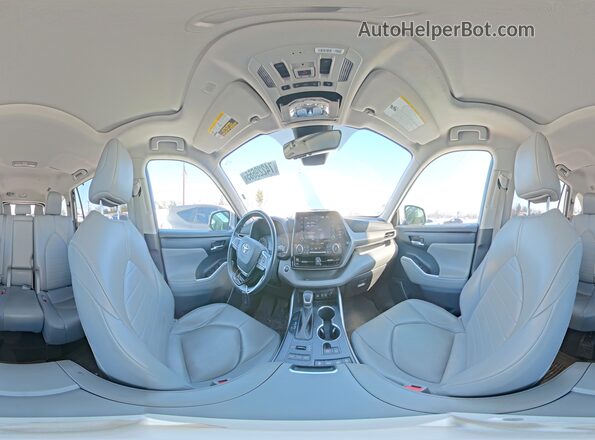 5TDGZRBH6MS130850 2021 TOYOTA HIGHLANDER White Панорамний вид салону 360°
