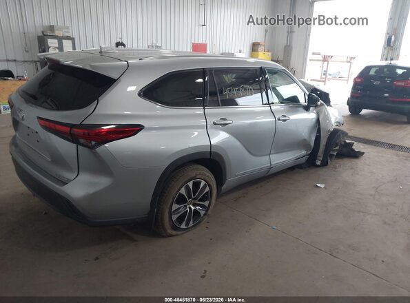5TDGZRBH6MS548745 2021 TOYOTA HIGHLANDER Silver Հետևի աջ