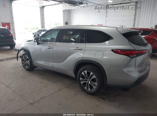 5TDGZRBH6MS548745 2021 TOYOTA HIGHLANDER Silver Հետևի ձախ