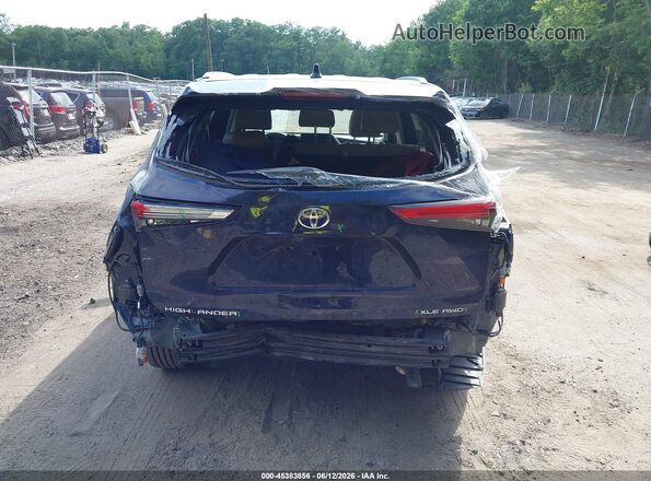 5TDGZRBH7MS111417 2021 TOYOTA HIGHLANDER Blue 