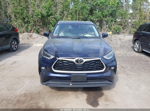 5TDGZRBH7MS111417 2021 TOYOTA HIGHLANDER Blue Սարքավորումների վահանակի տեսք