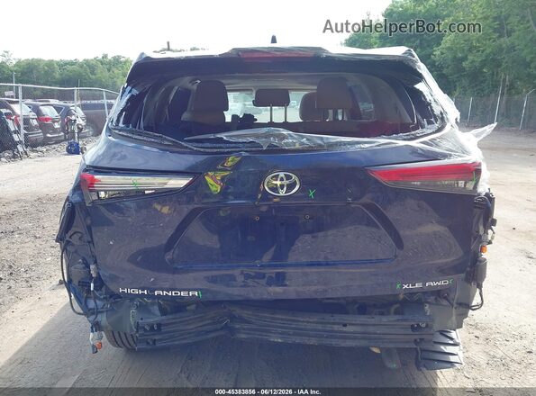 5TDGZRBH7MS111417 2021 TOYOTA HIGHLANDER Blue Դիմացի տեսք