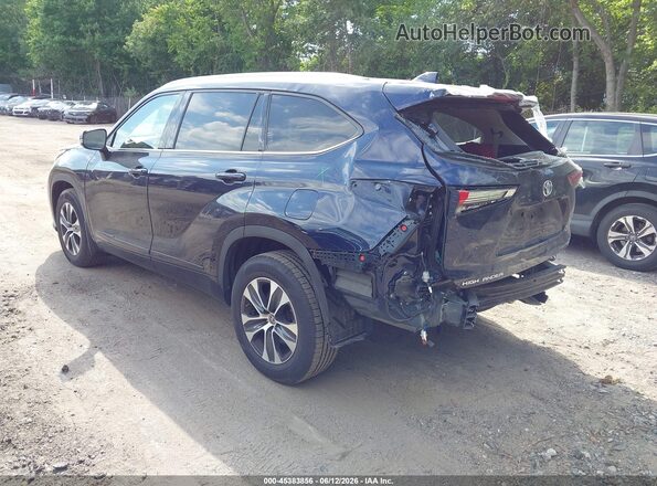 5TDGZRBH7MS111417 2021 TOYOTA HIGHLANDER Blue Հետևի ձախ