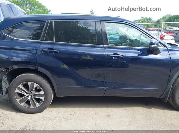 5TDGZRBH7MS111417 2021 TOYOTA HIGHLANDER Blue Սալոնի հետևի տեսք
