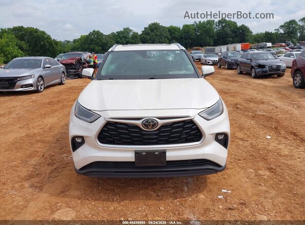 5TDGZRBH7MS540993 2021 TOYOTA HIGHLANDER Белый Вид щитка приборов