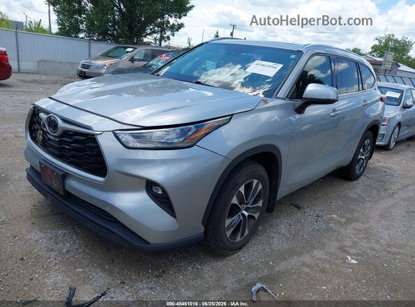 5TDGZRBH8LS502834 2020 TOYOTA HIGHLANDER Silver Front left