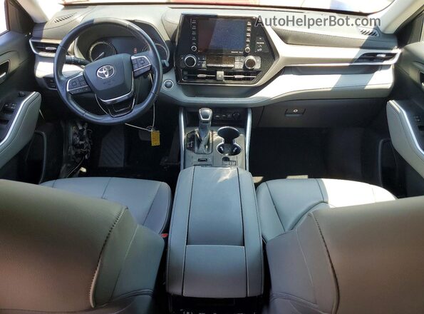 5TDGZRBH8LS514708 2020 TOYOTA HIGHLANDER Gray Widok deski rozdzielczej