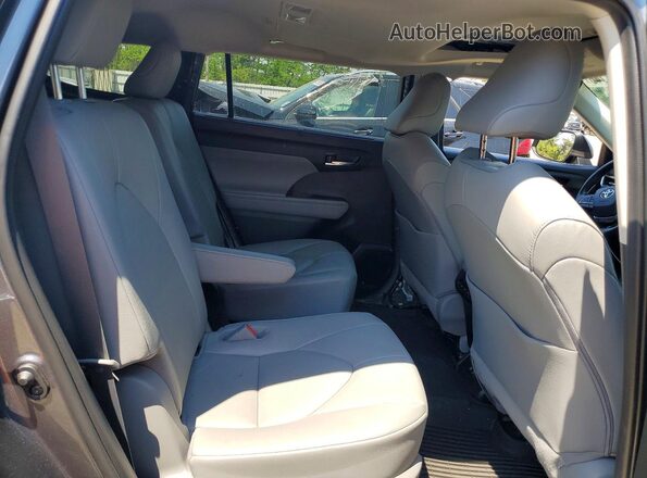 5TDGZRBH8LS514708 2020 TOYOTA HIGHLANDER Gray Widok wnętrza z tyłu
