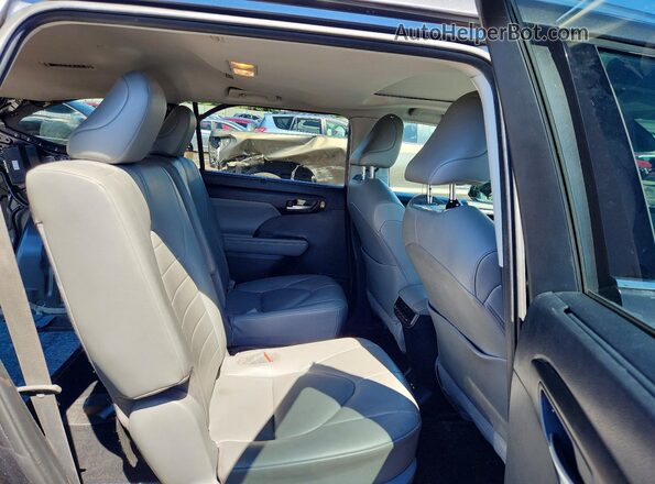 5TDGZRBH8MS061286 2021 TOYOTA HIGHLANDER Gray Widok wnętrza z tyłu