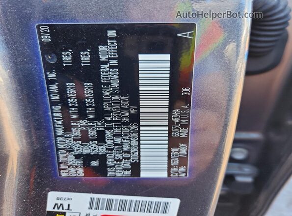 5TDGZRBH8MS061286 2021 TOYOTA HIGHLANDER Gray Widok wnętrza 360 stopni