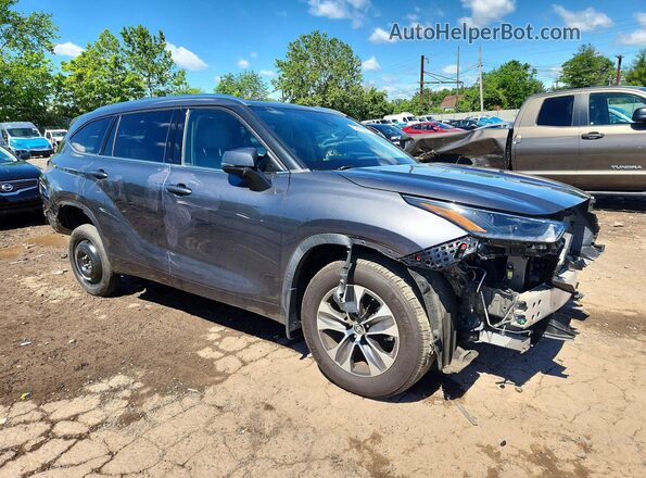 5TDGZRBH8MS061286 2021 TOYOTA HIGHLANDER Gray Przód prawy