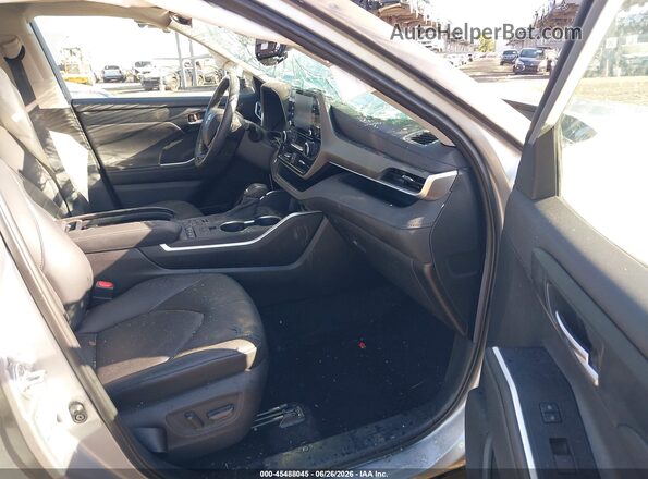 5TDGZRBH9LS026335 2020 TOYOTA HIGHLANDER Silver წინა სალონის ხედი