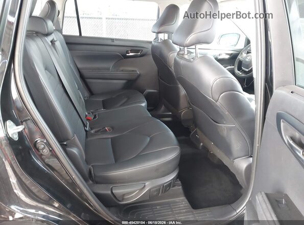 5TDGZRBH9LS503989 2020 TOYOTA HIGHLANDER Black უკანა სავარძლების ხედი