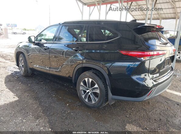 5TDGZRBH9LS503989 2020 TOYOTA HIGHLANDER Black უკანა მარცხენა