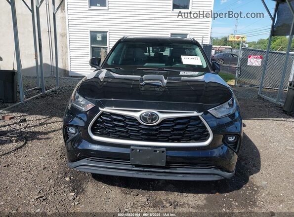 5TDGZRBH9LS503989 2020 TOYOTA HIGHLANDER Black წინა პანელის ხედი