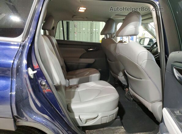5TDGZRBH9LS515799 2020 TOYOTA HIGHLANDER Blue Вид задньої частини салону
