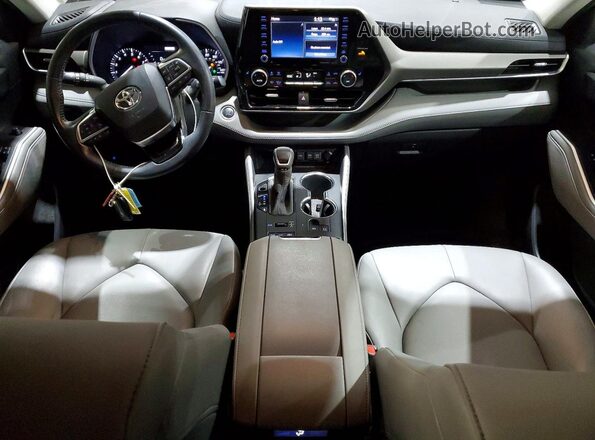 5TDGZRBH9LS515799 2020 TOYOTA HIGHLANDER Blue Вид панелі приладів