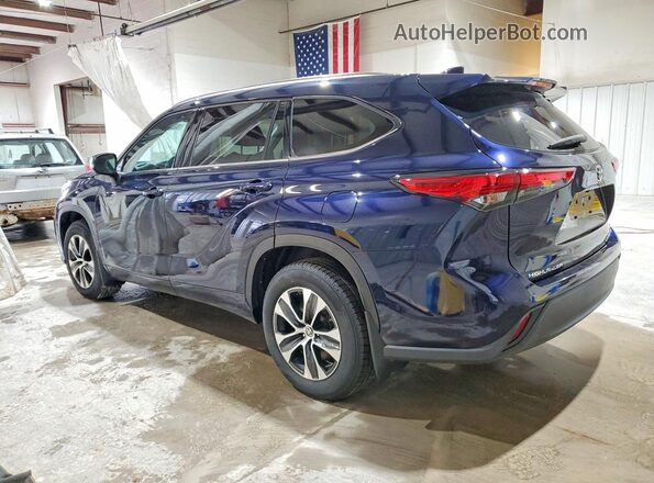 5TDGZRBH9LS515799 2020 TOYOTA HIGHLANDER Blue Задня ліва чверть