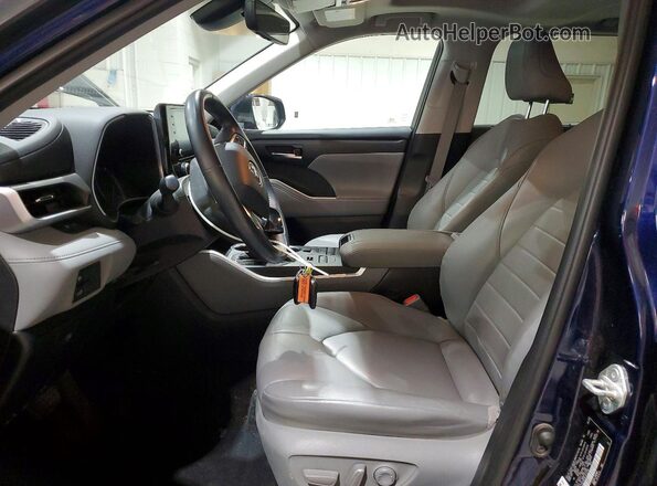 5TDGZRBH9LS515799 2020 TOYOTA HIGHLANDER Blue Вид салону спереду